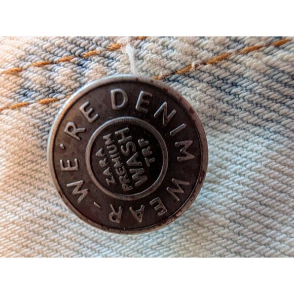 Z Brand Y2K Vintage Woman's Denim Button Up Distressed Vest Sz Small - Picture 4 of 7